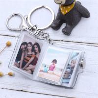 Mini Small Photo Album Keychain 16 Pictures Book Holder Keyring DIY Gifts for Boyfriend Girlfriend - details 3