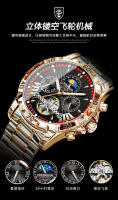 Nuevo reloj mecánico totalmente automático para hombre de la marca suiza, reloj luminoso impermeable. - details 5
