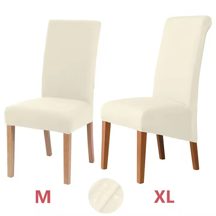 Cubierta de Silla de Vellón Polar XL Cubiertas de Asiento de Comedor de Boda para Sillas de Cocina - 1
