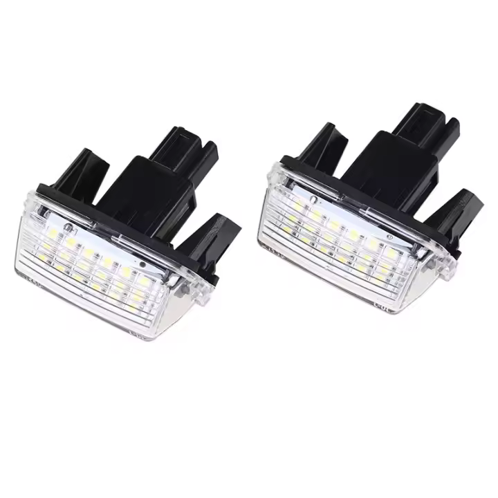 Luces LED para matrícula de coche, bombillas blancas de 6000K para Camry Yaris Prius C Avensis Noah Corolla Fielder, 2 piezas - 1