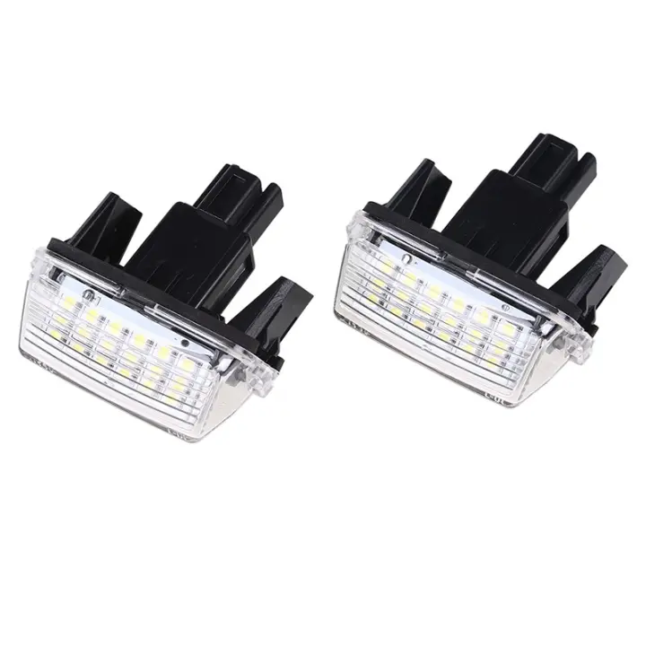 Luces LED para matrícula de coche, bombillas blancas de 6000K para Camry Yaris Prius C Avensis Noah Corolla Fielder, 2 piezas - 1