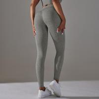 Pantalones de yoga para mujer, con cintura fruncida, pantalones de gimnasio, mallas de entrenamiento para mujer - details 16