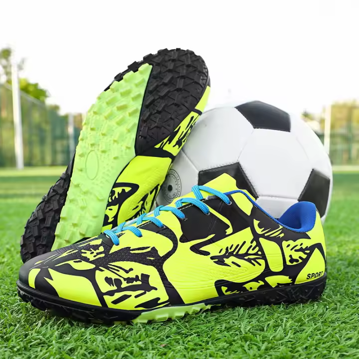 Zapatos de fútbol de marca para hombre, zapatillas de fútbol antideslizantes para exteriores para niños, zapatillas de entrenamiento transpirables, zapatillas de fútbol sala para césped - 1