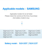 HQIX para Samsung Digimax U-CA3 CA4 CA401 CA5 CA501 CA505 V10 V20 V700 V800 Cámara SLB-1037 1137 cargador de batería - details 6