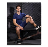 Camiseta de compresión de manga corta para hombre, ropa interior de capa base, deportiva, Paquete de 4 - details 5