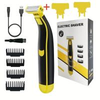 Afeitadora eléctrica recargable para hombres, maquinilla de afeitar para Barba, recortadora corporal, máquina de limpieza para el cuidado facial del cabello, regalos de vacaciones - details 2