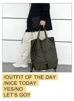 Mochila de gran capacidad Unisex, bolso deportivo impermeable de nailon, mochilas escolares de tendencia, bolso de viaje de ocio portátil - details 16