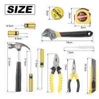 Kit de Herramientas de Mano para el Hogar y la Reparación de Autos con Estuche de Plástico Almacenamiento Seguro para Herramientas de Carpintería - details 7