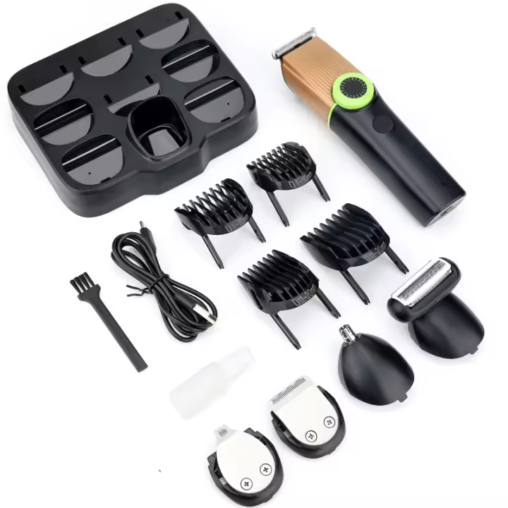 Nuevo corte de pelo eléctrico con pantalla digital para lavar todo el cuerpo, tijera de empuje eléctrica multiusos de una máquina, juego de dispositivos para el cabello de la nariz afeitadora - 1