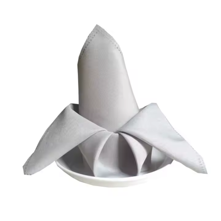 Servilleta de satén de hotel de lujo de 48x48cm, servilleta de color sólido, banquete de boda, cumpleaños, fiesta romántica de Navidad, decoración de mesa de cena - 1