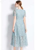 Elegante Vestido de Verano de Encaje Vintage JAMERARY Manga Corta, Espalda Elegante, Moda para Mujeres - details 2