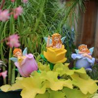 Juego de 3 Inserções de Hada Floral Artesanías de Resina, Inserções de Maceta y Bonsái, Decoración de Patio y Jardín - details 11