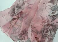 Verde Hierba mujeres elegante gasa Georgette Bandana bufanda verano playa protector solar fino Hijab - details 10