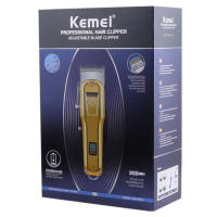 Kemei-cortadora de pelo profesional de metal para hombre, recortadora de pelo eléctrica, ajustable, con cable, inalámbrica, 2600A - details 0