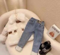 Jeans de Una Pieza de Peluche para Niñas en Otoño-Invierno Pantalones de Niña Moda para Tamaños Pequeño y Mediano - details 5