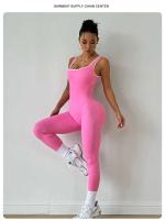 Monos de Yoga sin Espalda Conjunto Deportivo de Secado Rápido para Mujeres Ropa de Gimnasio Fiess - details 1