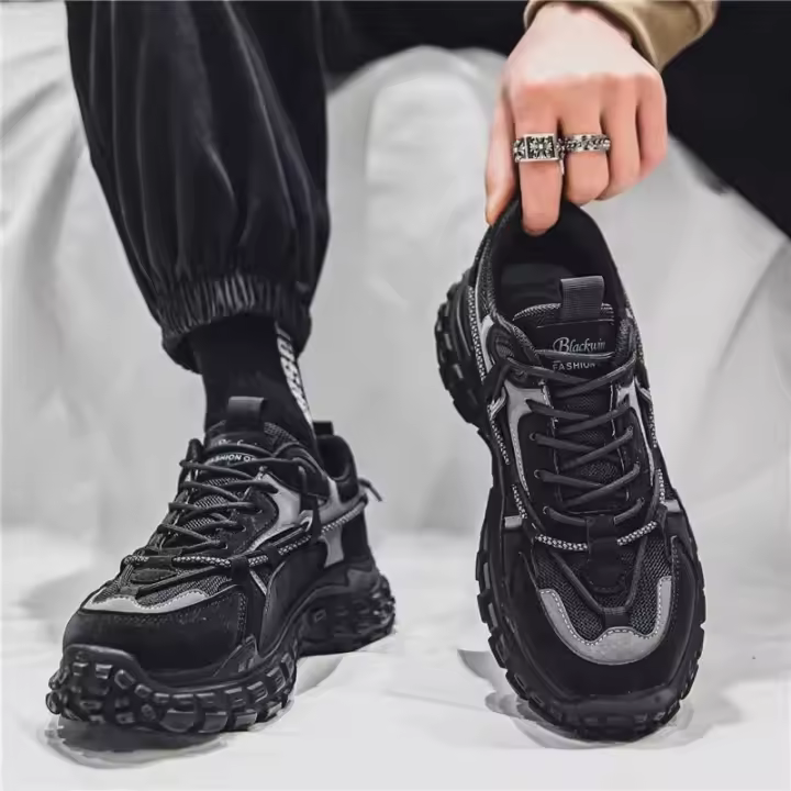 Zapatos Deportivos para Hombres Primavera 2024 Resistencia Laboral Duradera Suela Gruesa - 1