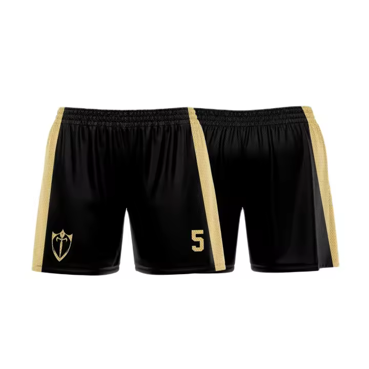 Shorts de Verano de Moda para Hombres y Mujeres Diseño de Dibujos Animados Negros - 1