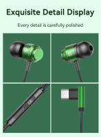 Auriculares con cable y Chip Digital, cascos intrauditivos con graves pesados ​​HIFI de 3,5mm AUX/Tipo C 9D para Samsung, Huawei, Xiaomi, OPPO, iPad, PC, MP3/MP4 - details 13