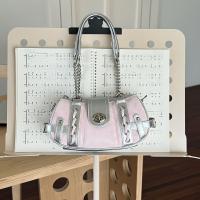 Bolso cruzado Y2K para mujer Correa de cadena ajustable, gran capacidad, cerradura con cremallera, rosa brillante para cada día, fiestas, viajes Bolso de hombro retro chic de los '90s - details 2