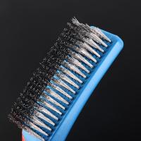Herramienta de limpieza, cepillo de alambre con mango de silicona, no se desprende, cepillo de acero profesional, cocina de Metal - details 2