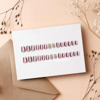 Puntas de uñas postizas elegantes con diseño de luna blanca para - details 6