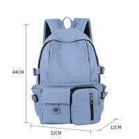 Mochila ligera impermeable para adolescentes, mochila ergonómica Simple con correa ajustable para el hombro, mochila universitaria - details 5