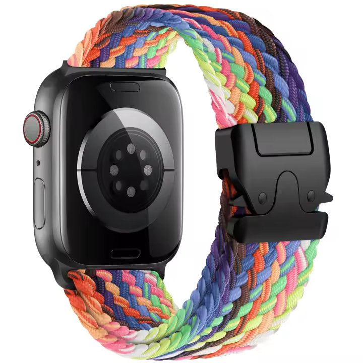 Correa de reloj Apple Ultra 2 con cierre de paracaídas, correa de reloj Apple iWatch 10 de nailon trenzado - 1