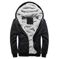 Sudadera deportiva informal de invierno para hombre, chaqueta gruesa de terciopelo, sudadera cálida - details 2
