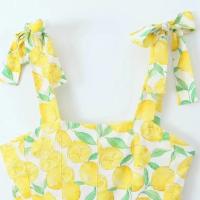 ZA Vestido estampado con tirantes de moda de estilo veraniego nuevo hecho a mano europeo y americano para mujer - details 0