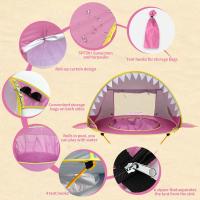 Carpa de playa para bebés con protección UV, refugio solar con piscina, carpa de playa emergente portátil para bebés y niños, protección UV para piscina. - details 3