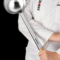Cuchara de Saltear de Acero Inoxidable 316 Ideal para Chefs, Uso Doméstico Antiguo, Cuchara Grande para Gachas Comerciales y Cuchara para Verduras - details 2