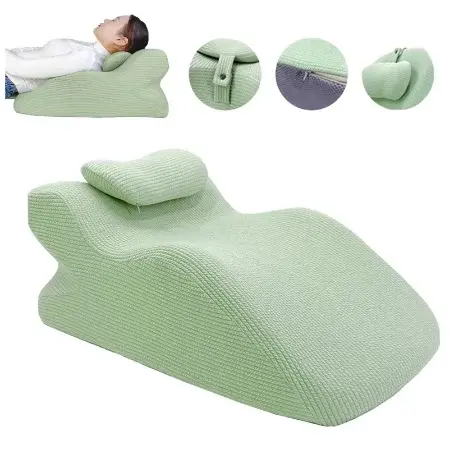 Almohada boca abajo, almohada de masaje para el hogar, cómoda cama ergonómica, almohada de soporte de cuña, cojín con soporte para el cuello para dormir - 1