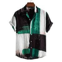 Camisa hawaiana retro con estampado floral para hombre, blusa 3D de manga corta, tops de verano, camisas de solapa urbana para playa, casual - details 1