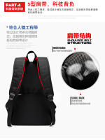 Mochila casual de color sólido, mochila de viaje con carga USB de gran capacidad, bolso universitario - details 12