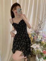Vestido camisola floral francés Pure desire, temperamento femenino de verano, cintura dulce, Falda corta delgada de línea A, versátil - details 7