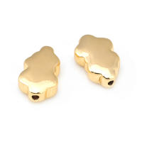 Espaciador de arco iris y Luna de latón, Color oro de 18K, paloma, estrella, nube, cilindro, pulsera ovalada, cuentas, fabricación de joyería, accesorios Diy - details 38