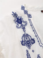 OUWU- Nueva Camisa Casual Bordada Elegante De Manga Larga Con Cuello En V Para Mujer En Primavera Y Verano De 2025 - details 5