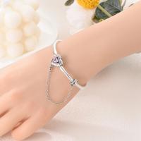 Pulsera de Plata Esterlina 925 Encanto de Mariposa Estrellas Luna Cadena de Seguridad - details 119