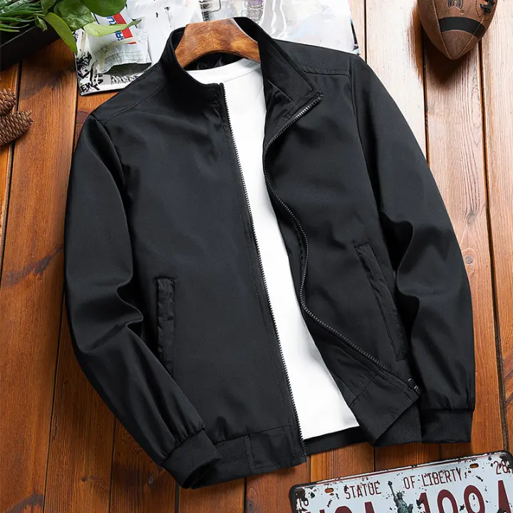 Chaquetas ligeras para hombre, chaquetas de negocios con cuello levantado, cortavientos para exteriores, senderismo, ropa de golf - 1