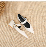 Nuevo Xiaoxiangfeng, hebilla de una palabra, tacón único puntiagudo, zapatos individuales, zapatos Lizhen - details 26