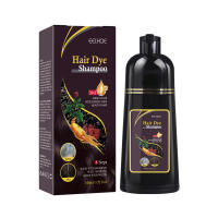 Champú para teñir el cabello, cubierta blanca y gris, reparación de tinte rápido Natural, limpieza seca y dañada, raíces nutritivas, restauración de cabello negro - details 1