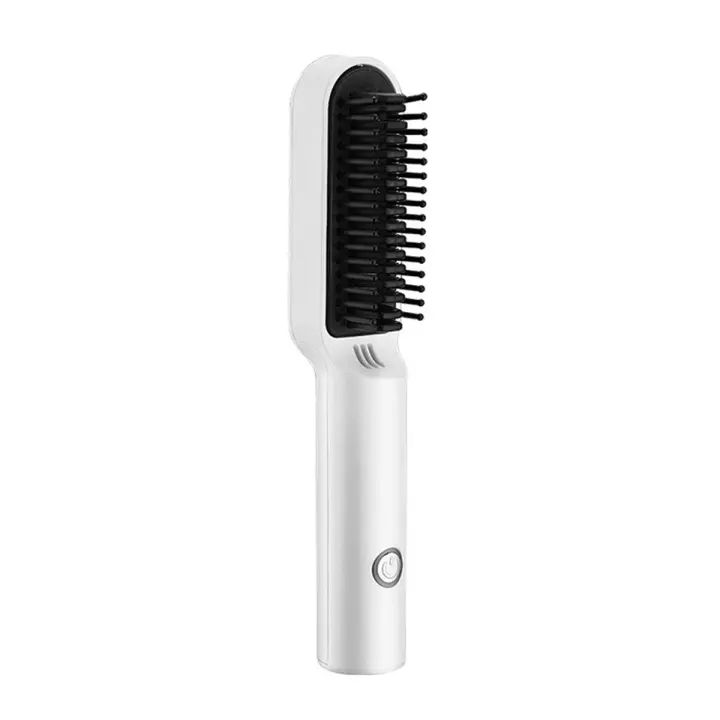 Plancha de pelo inalámbrica, peine caliente USB profesional, alisado rápido, herramienta de peinado, A - 1