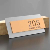 Placa de puerta moderna personalizada, número de casa cortado en 3D, dirección de calle, letras de casa para casas, hoteles, villas, oficinas, bares y - details 2