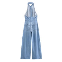 Mono Vaquero con Espalda Descubierta para Mujer Moda de Estilo Europeo y Americano, Diseño Francés, Novedad de Otoño - details 2