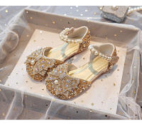 Zapatos planos de princesa de cristal para niños, modelo de anfitrión de escenario de actuación, compañero de clase de pasarela - details 14