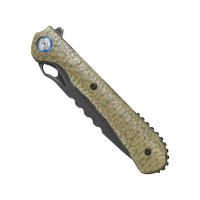 Cuchillo Plegable Sitivien ST145 con Hoja de Acero 14C28N y Mango de Micarta/G10 para Uso Doméstico Camping y Supervivencia EDC Herramienta de Hojalata - details 3