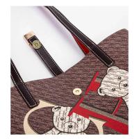 Mochila de Viaje Retro Clásica Leten Patrón de Oso de Dibujos Animados Gran Capacidad - details 10