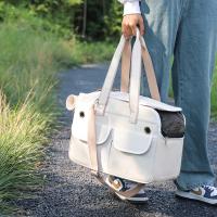 Bolsa cruzada para gatos, bolsa portátil para mascotas para salir al aire libre, bolso de lona transpirable, bolsa plegable para perros para salir - details 1