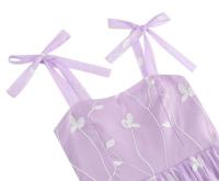 Vestido de Cintura Ajustado con Malla Bordada Retro 2024 Estilo Spaghetti Strap Vintage para Mujeres Ideal para Fiestas de Noche, Celebraciones y Cumpleaños - details 29